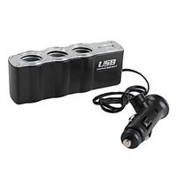 3-In-1 Car USB Cigarrete Socket ...