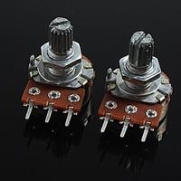 3-Pin B20K Volume Control Potentiometer for Guitar / Bass (2 PCS)