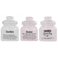 3 set of storage jars with lids