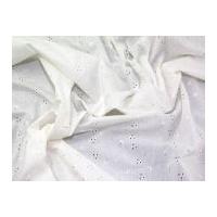 3 hole broderie anglaise dress fabric cream