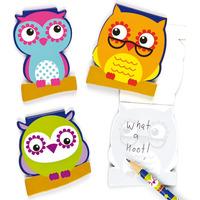 3 little owls memo pads pack of 30