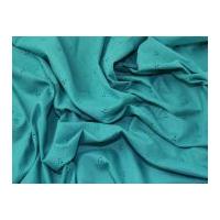 3 hole broderie anglaise polycotton dress fabric aqua green