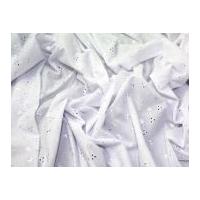 3 hole broderie anglaise dress fabric white