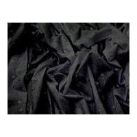 3 Hole Broderie Anglaise Dress Fabric Black