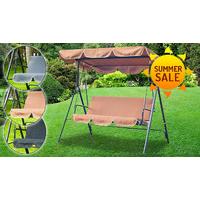 3-Seater Garden Swing Chair - 3 Colours