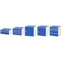 3 drawer 400 high for framework benches support channels not inc