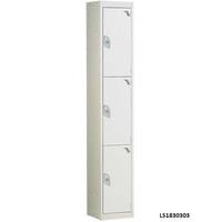 3 compartment 3 door steel lockers 1800h x 300w x 300d