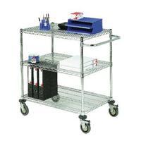 3-Tier Chrome Mobile Trolley 372998