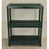 3 Tier Plastic Ventilated Greenhouse Shelving in Green by Garland