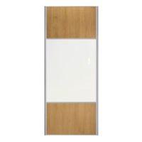 3 Panel Natural Oak Effect Mix & Match Sliding Wardrobe Door (H)2200 mm (W)922 mm