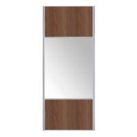 3 Panel Walnut Effect Mix & Match Sliding Wardrobe Door (H)2200 mm (W)922 mm