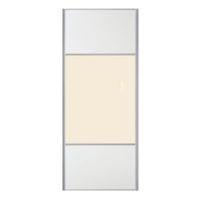 3 Panel Cream Wood Effect Mix & Match Sliding Wardrobe Door (H)2200 mm (W)922 mm