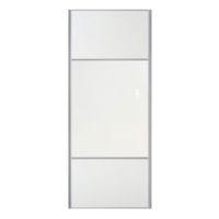 3 Panel White Wood Effect Mix & Match Sliding Wardrobe Door (H)2200 mm (W)922 mm