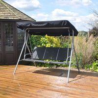 3 Seater Swinging Hammock Bench Seat with Canopy