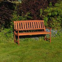 3 Seater Hardwood Garden Patio Bench