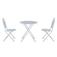 3 piece Bistro Set with Foldable Garden Table