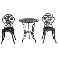 3 piece aluminium bistro set