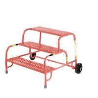 3 TREAD MOBILE STEP - NO HANDRAIL - MESH TREAD