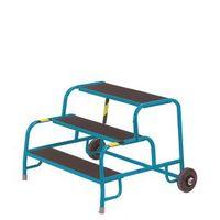 3 TREAD MOBILE STEP - NO HANDRAIL - RUBBER TREAD