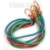 3 piece 8mm 40 bungee straps with hooks on ring