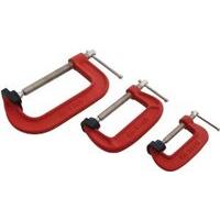 3 Piece G Clamp Set With Soft Jaws