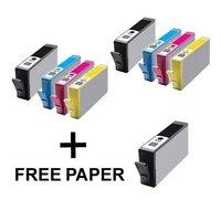 3 x HP 364XL Black and 2 x Colour Set Remanufactured Cartridges + 1 Free Paper