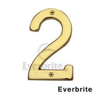 3 inch door numeral in everbrite 0