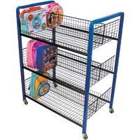 3 Shelf Double Trolley 81 x 104 x 54cms