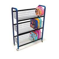 3 Shelf Single Trolley 81 x 104 x 27cms