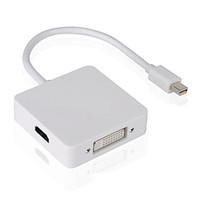3 in 1 mini displayport dp to dvi vga hdmi converter adapter cable for ...