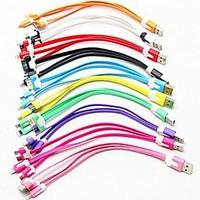 3-in-1 USB to 8Pin / 30Pin / MicroUSB Data Sync Charger Noodle Cable for iPhone 7 / 6 / 6S / 6 Plus / 5 / 5s / 4S and Other Phone