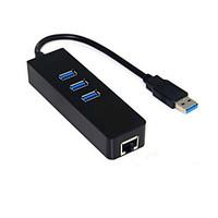 3 port usb 30 hub usb to 101001000mbps rj45 gigabit ethernet lan card  ...