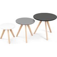 3 x Orion Side Tables, Grey