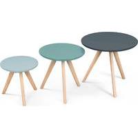 3 x Orion Side Tables, Blue