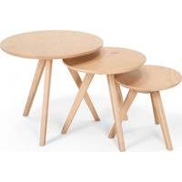 3 x orion side tables natural