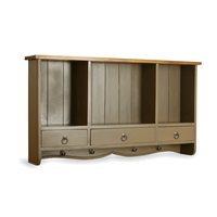 3 DRAWER WALL RACK in Beige