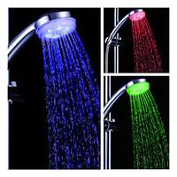 3-inch 6LED Shower Head (Plastic, Chrome Finish)