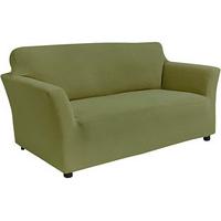 3-Seater Sofa Cover, Green, Polyester and Elastane