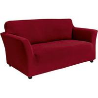 3 seater sofa cover wine polyester and elastane