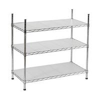 3 shelf metal storage rack