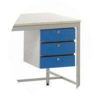 3 DRAWER UNIT LHS BLUE