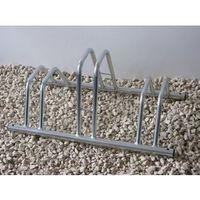 3 SECTION DUAL HEIGHT CYCLE RACK- FLAT TOP