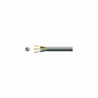 3 core round mains PVC, 3 x 16/0.2mm, 3A, 5.6mmØ, Black, 100m