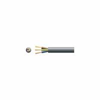 3 core round mains PVC, 3 x 32/0.2mm, 10A, 7.2mmØ, Black, 100m