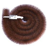 3 x 4m (12 mtrs) 100mm Brown Hedgehog Gutter Brush - Leaf guard stops blocked gutters