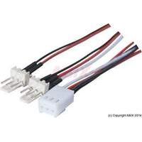3-pin Power Supply Y Adapter Cable 2xdip3m To Dip3f