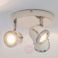 3-bulb Halena circular ceiling spotlight