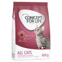 3 x 5l Tigerino Crystals + 400g Concept for Life Free!* - 15L Tigerino Litter + Concept for Life - All Cats Dry Food