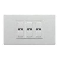 3 gang dimmer 210w white