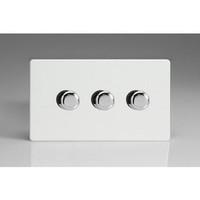 3 gang 2 way push onoff rotary dimmer switch